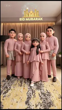 3D Cartoon Lebaran