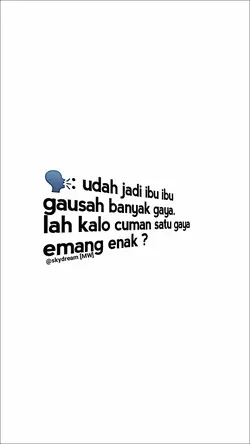 udah jadi ibu ibu