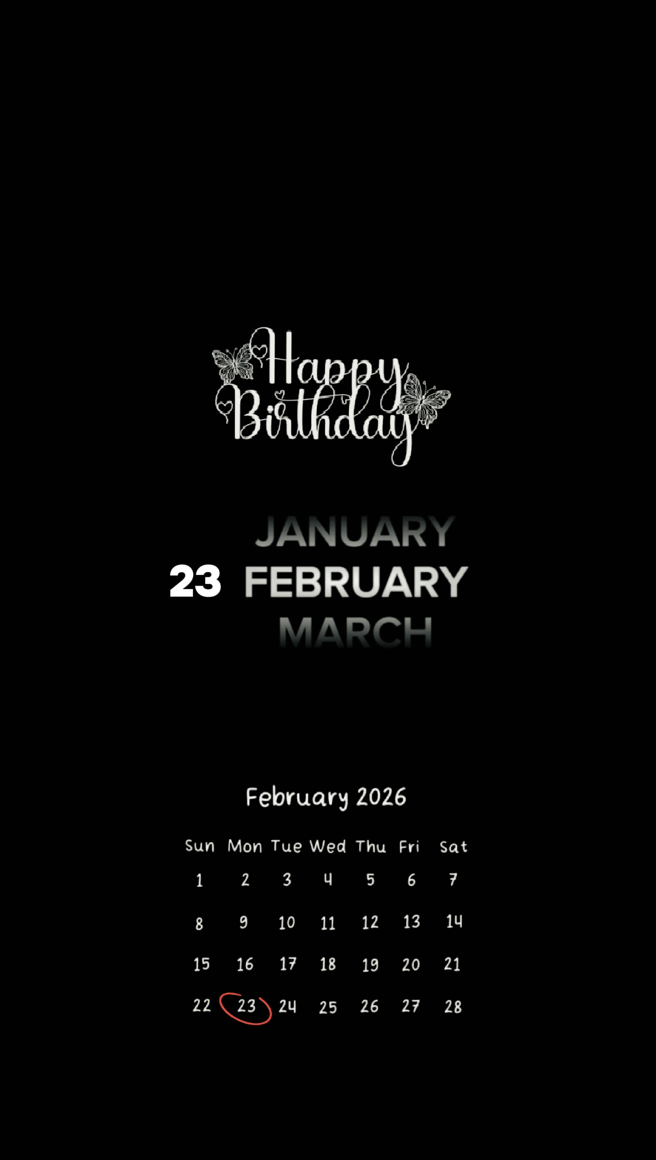 ANNIVERSAIRE LE 23 FÉVRIER