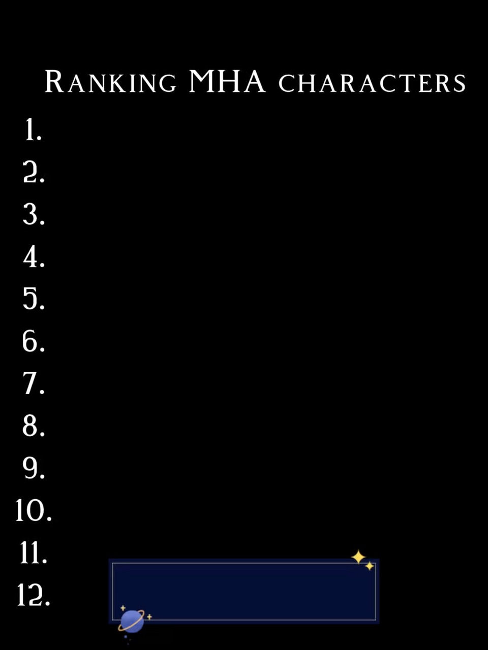 Mha ranking