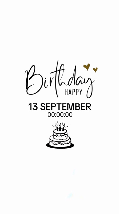 BIRTHDAY 13 SEPT