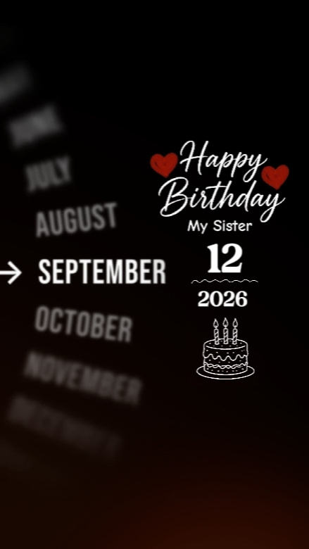 HBD SISTER 12 SEPTEM