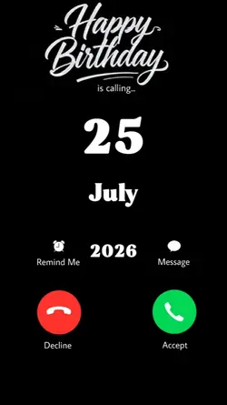 BDAY CALL 25 JULY