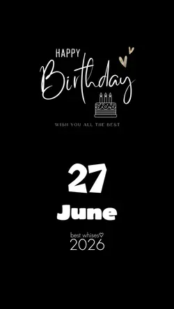 HBD 27 JUNI 2026