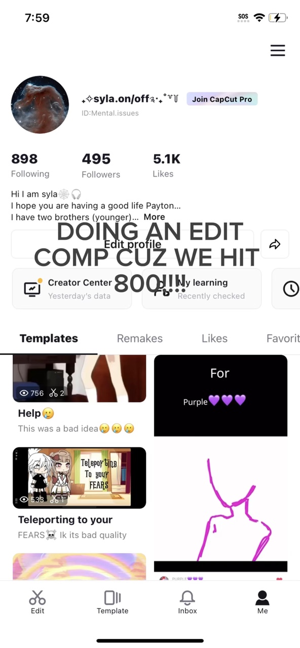 I just realised