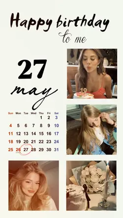 BIRTHDAY 27 MAY 2025