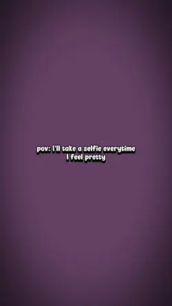 I'll take a selfie..