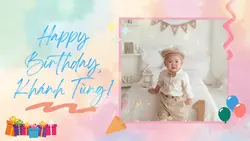 Mẫu sinh nhật em bé