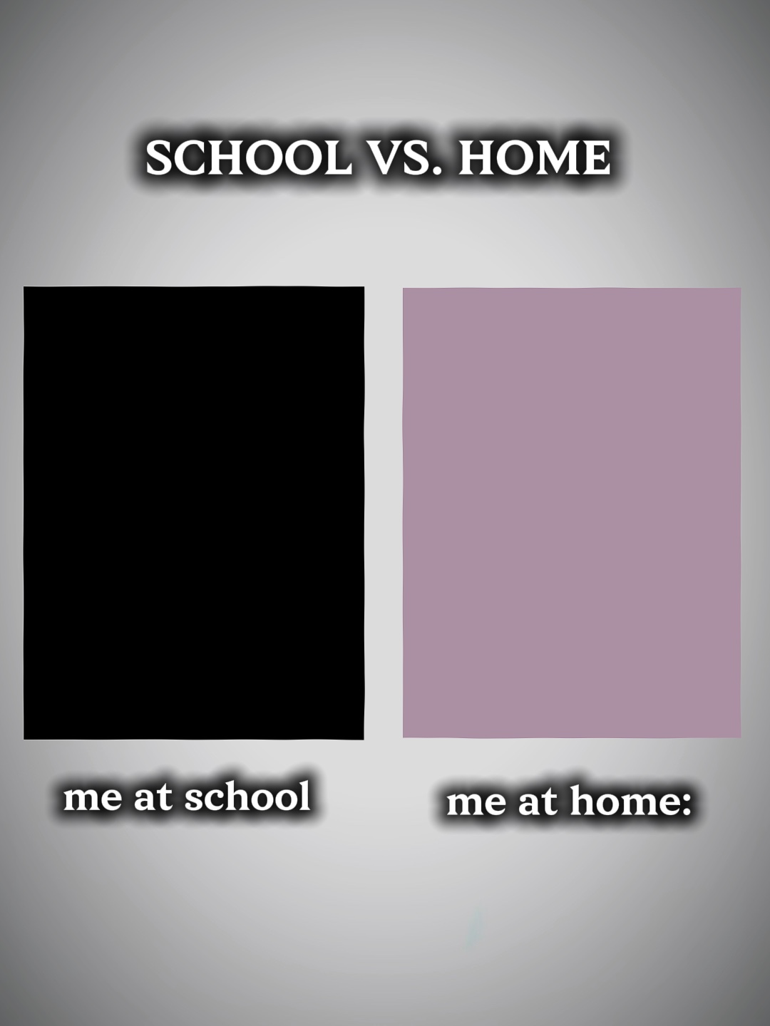 Schule gegen Zuhause 