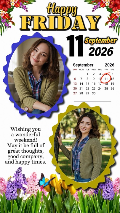 Friday 11 Sept 2026