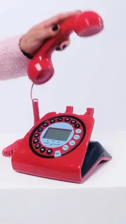 telefone vermelho