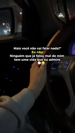 Não vai falar nada 