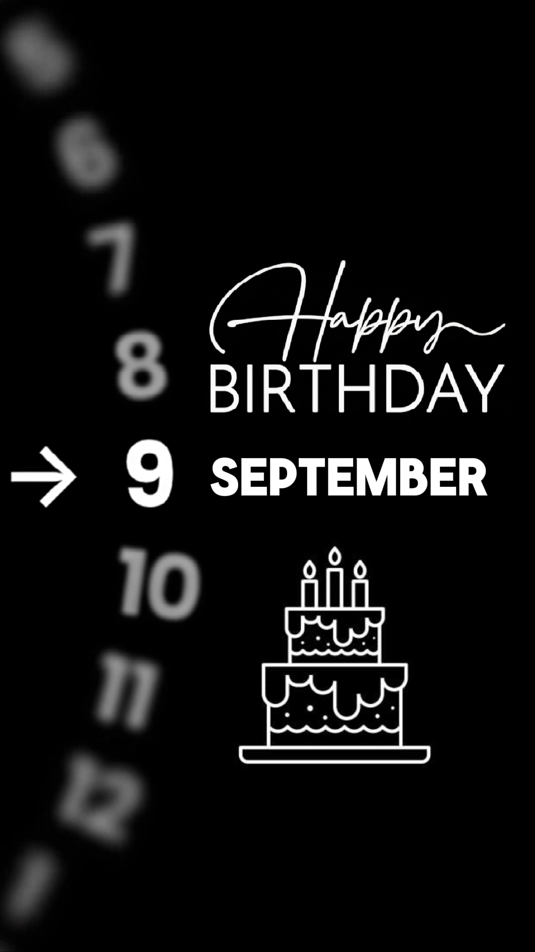 Birthday 9 September
