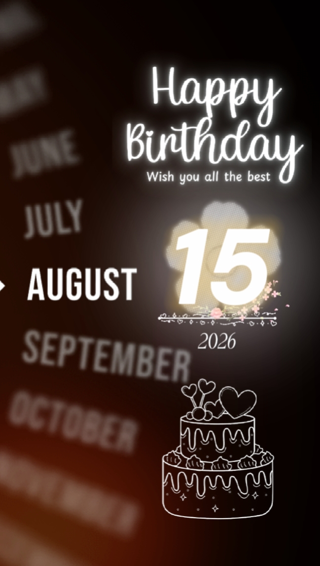 BDAY BEST 15 AUGUST
