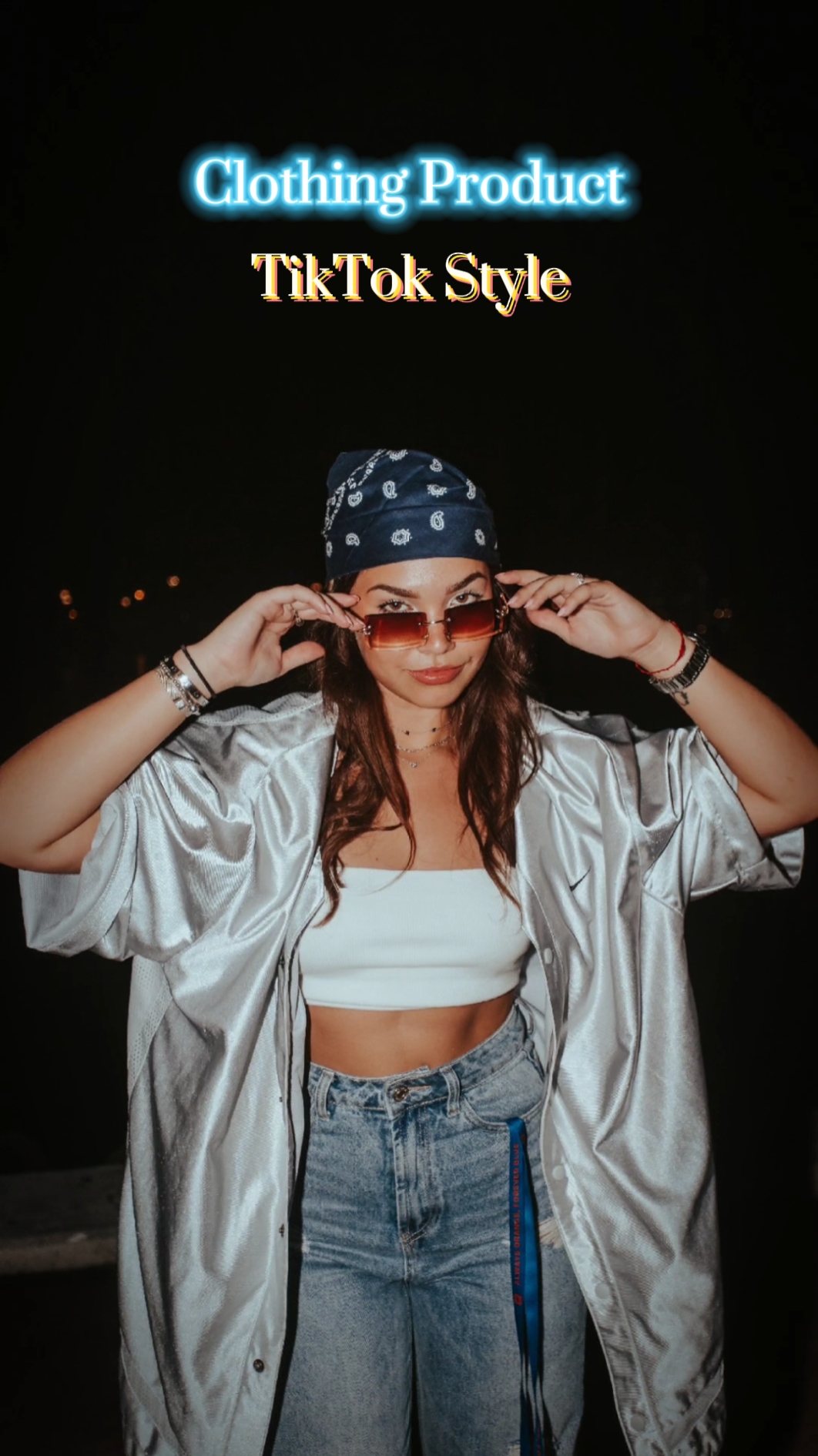 Pantalla de productos de ropa estilo TikTok