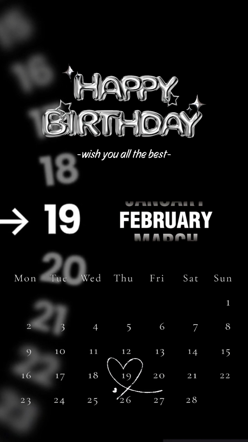 HBD 19. FEBRUAR