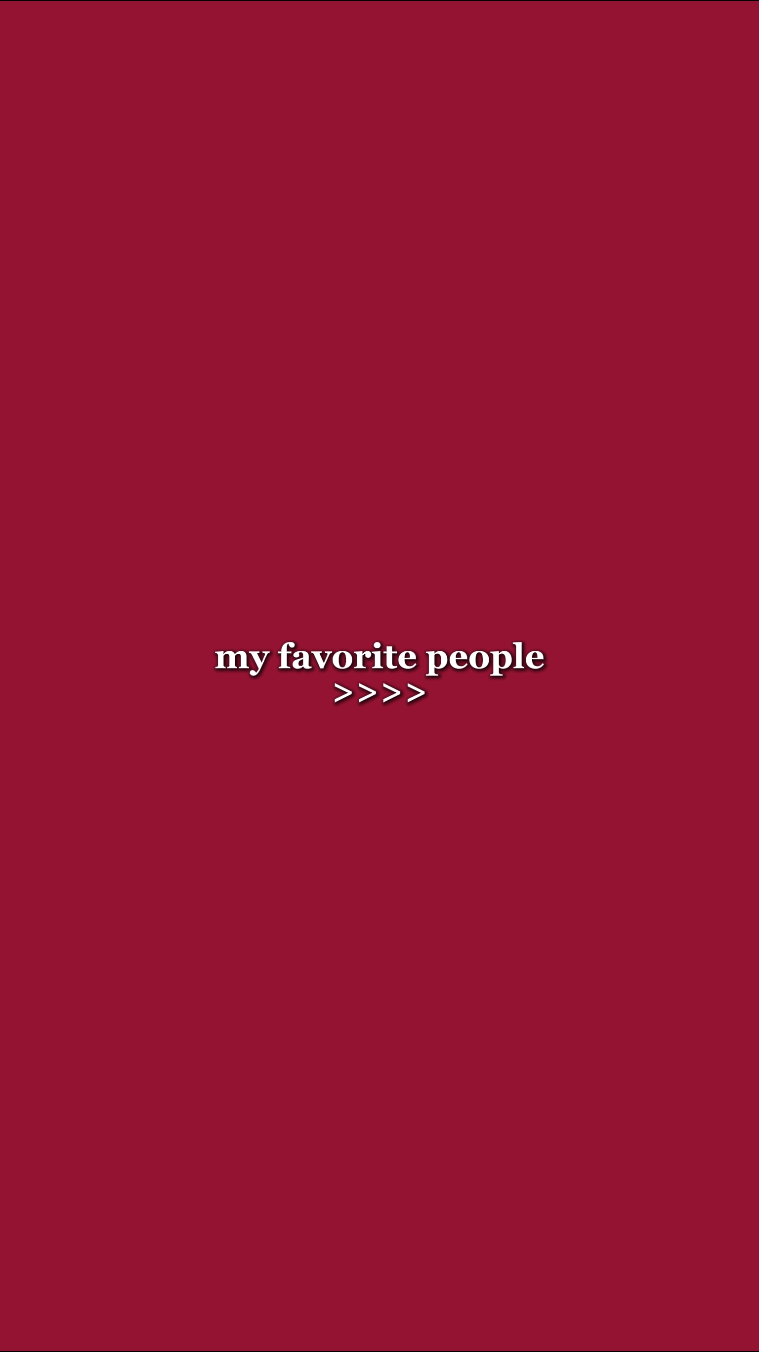 fav people 