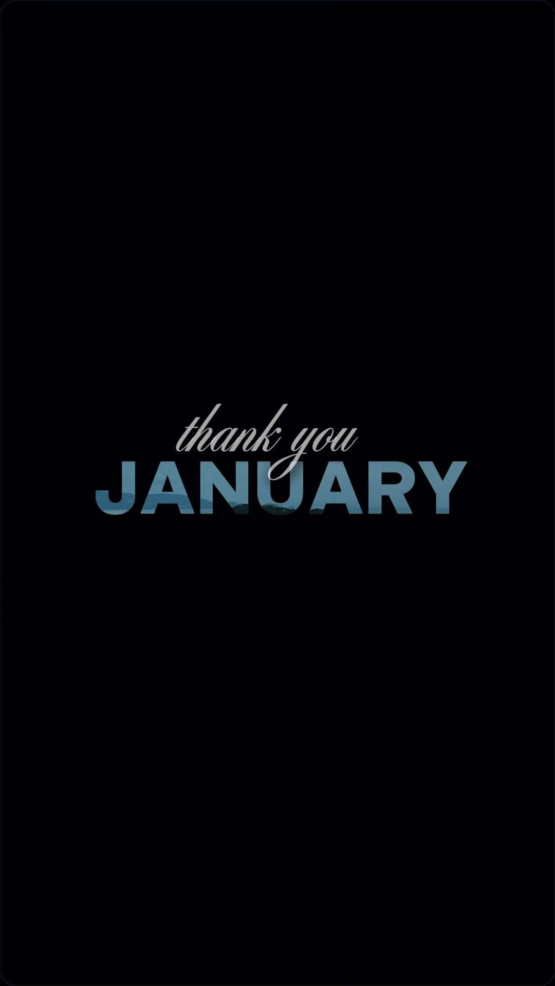 Thank you January