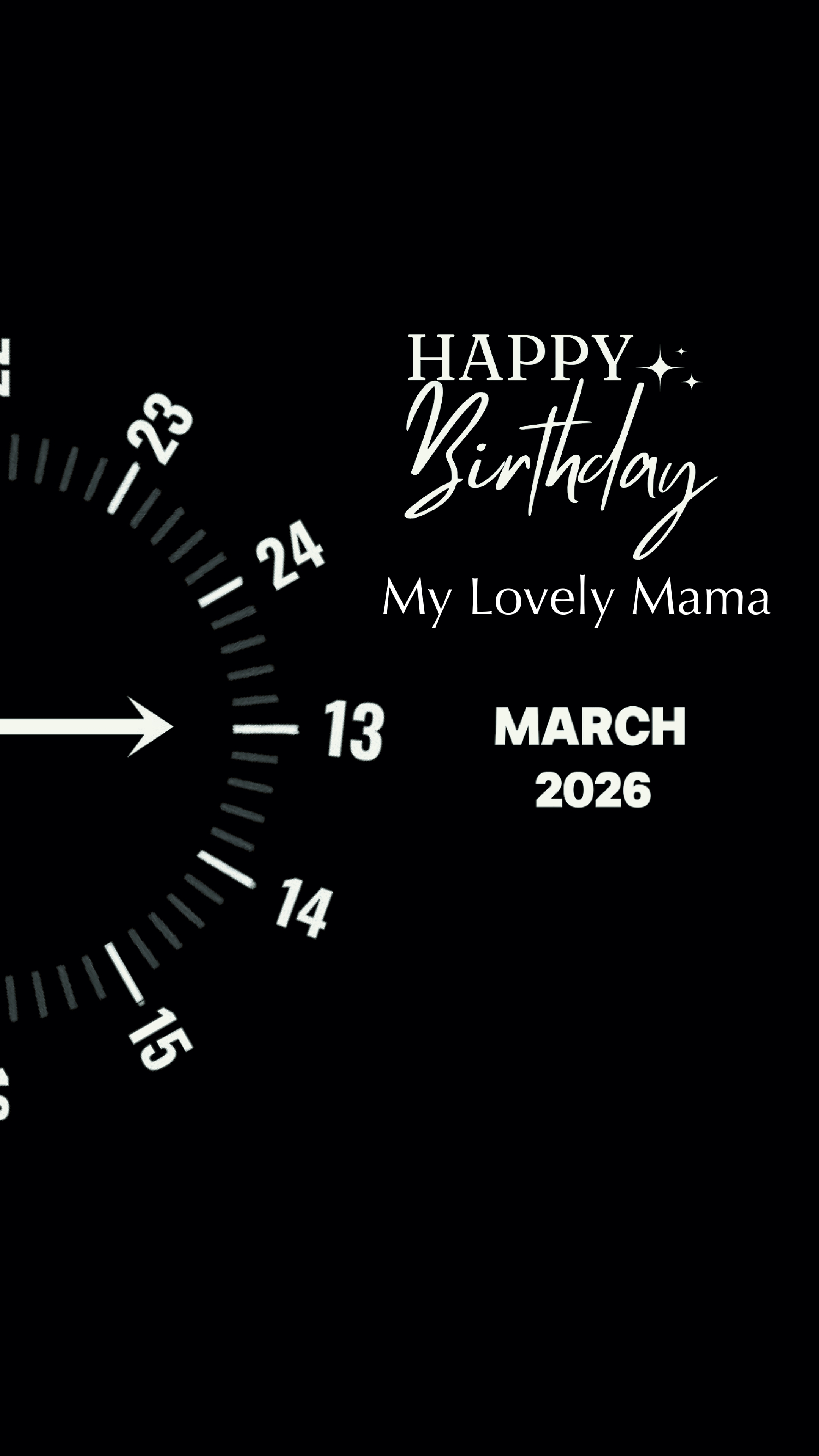 HBD MAMA 13 MARS