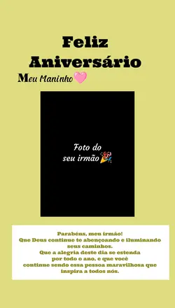 parabéns maninho
