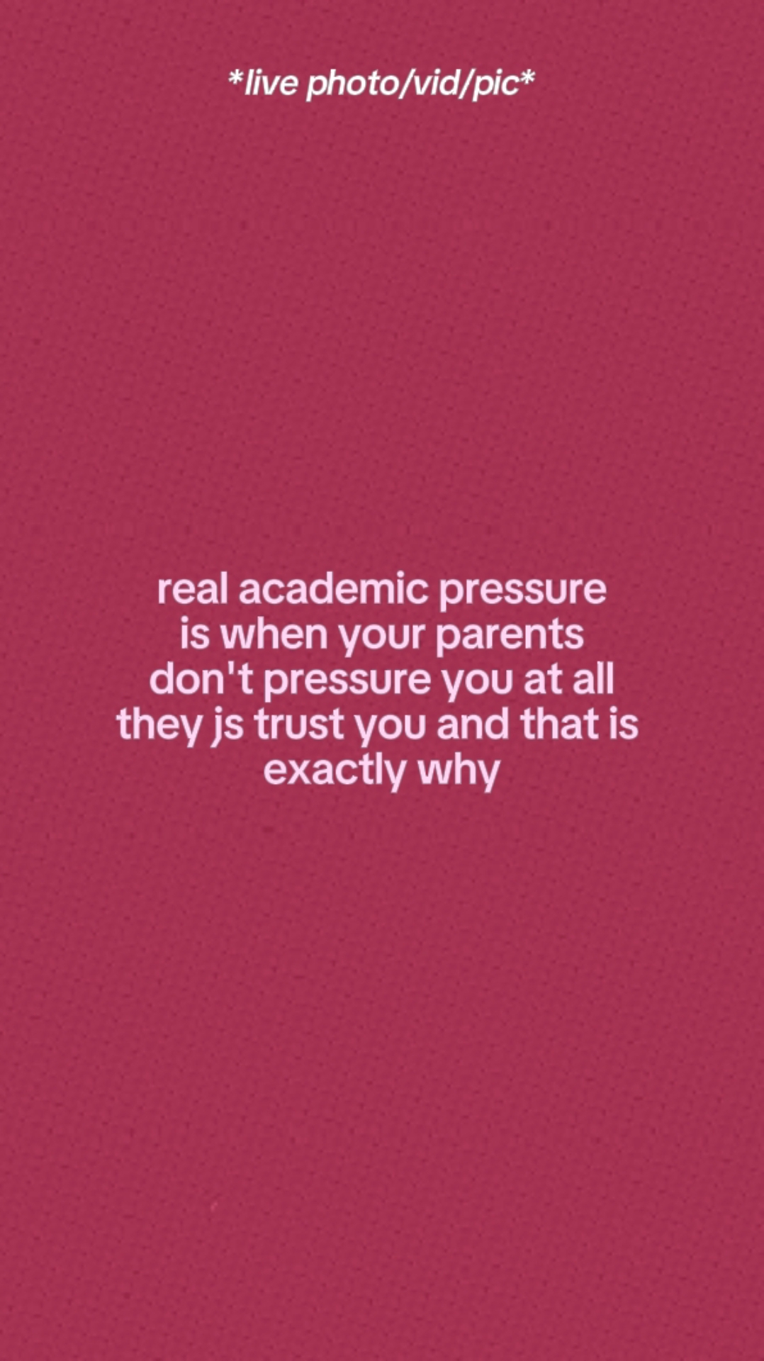 Academic Pressure. 