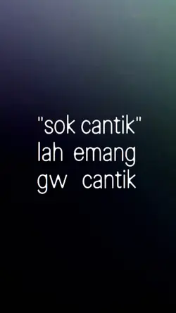 sok cantik lah emang