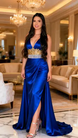 blue dress 