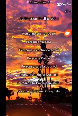 Juste pour te dire..