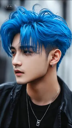 AI Hair color blue