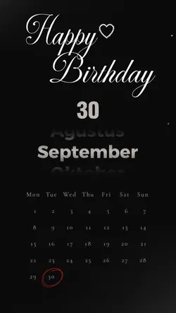 Hbd 30 September 