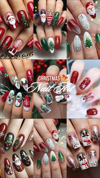 Unhas de Natal 🇺🇸