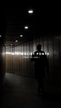minimalist fonts