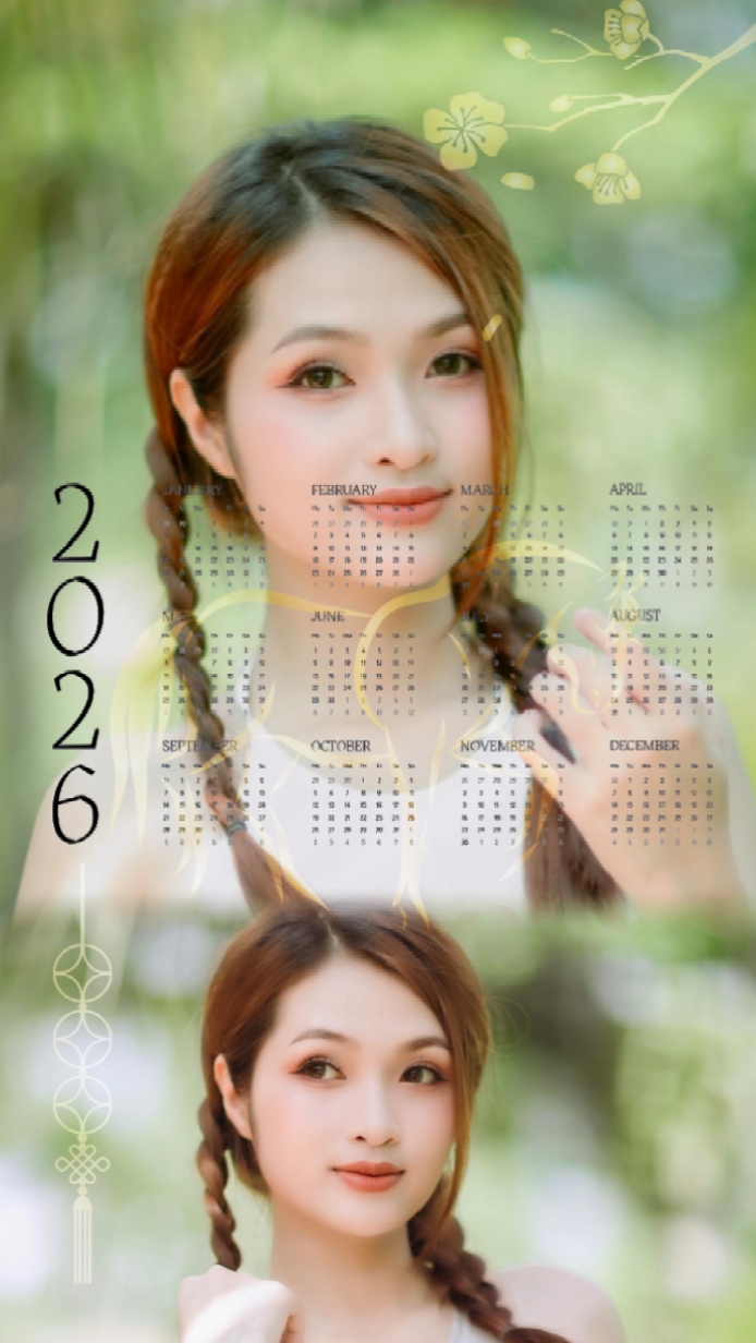 Calendário 2026 2 fotos