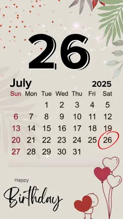 hbd 26 july 2025