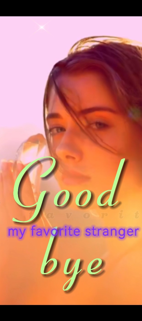 Magandang Bye aking estranghero