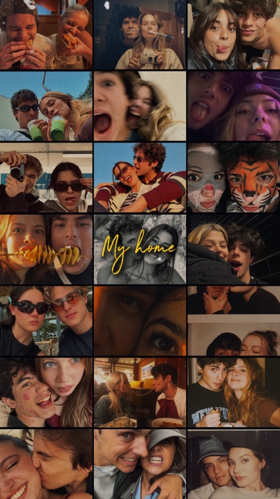 Collage de pareja 