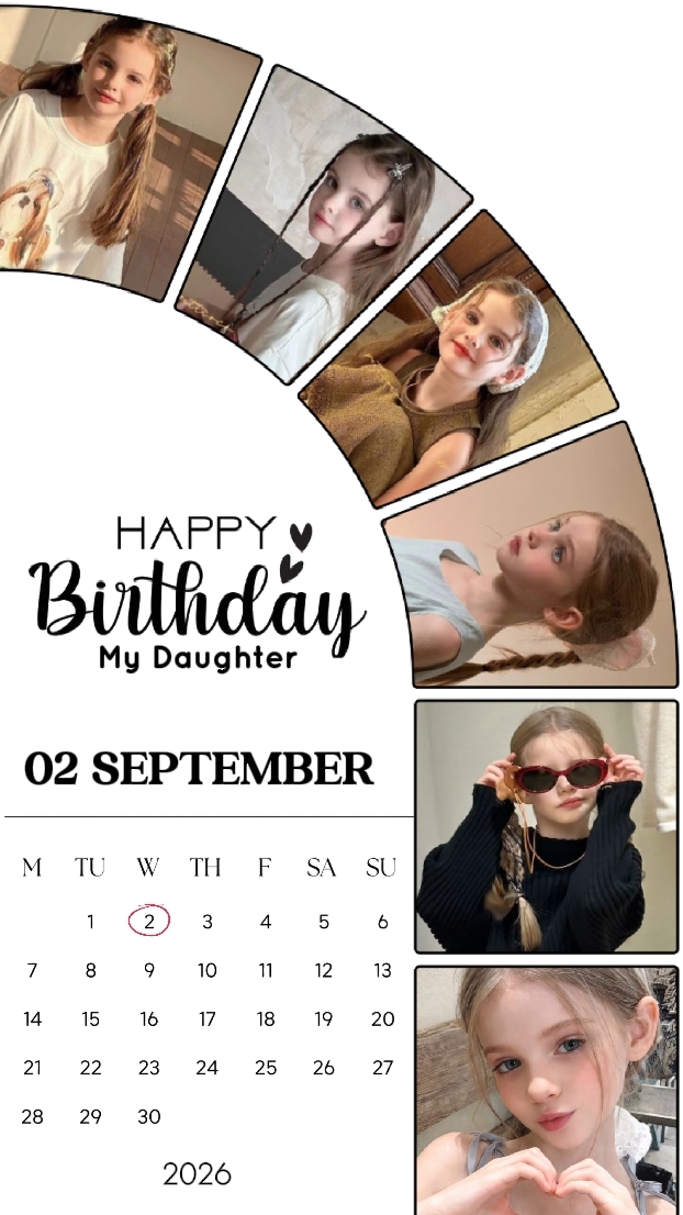 HBD FILHA 02 DE SETEMBRO