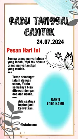 Rabu Tanggal Cantik