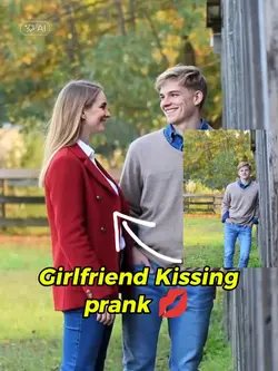 Girlfriend prank kis