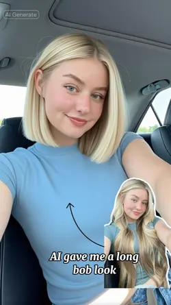 long bob hair