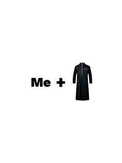 me + jubah hitam