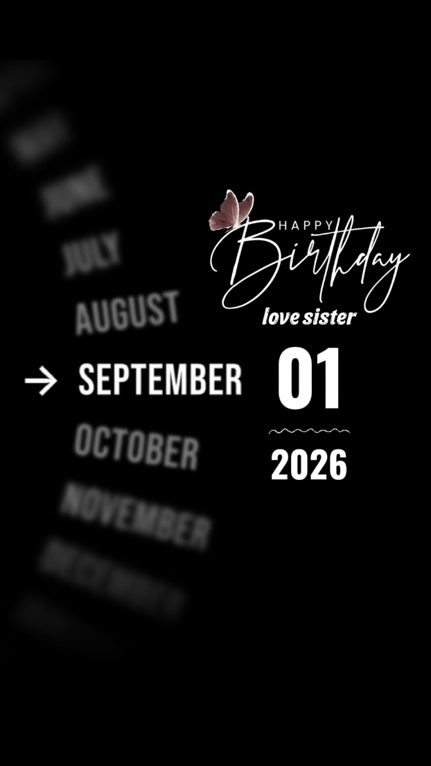 CUMPLEAÑOS HERMANA 01 SEPTIEMBRE