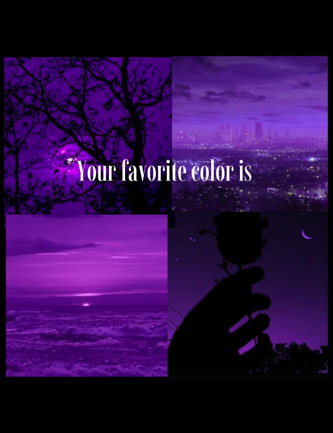 fav color is purple?