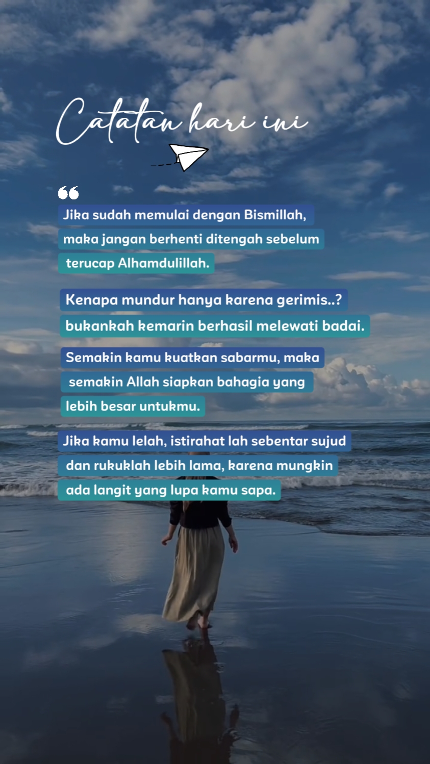catatan hari ini