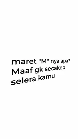 MARET "M" NYA APA?