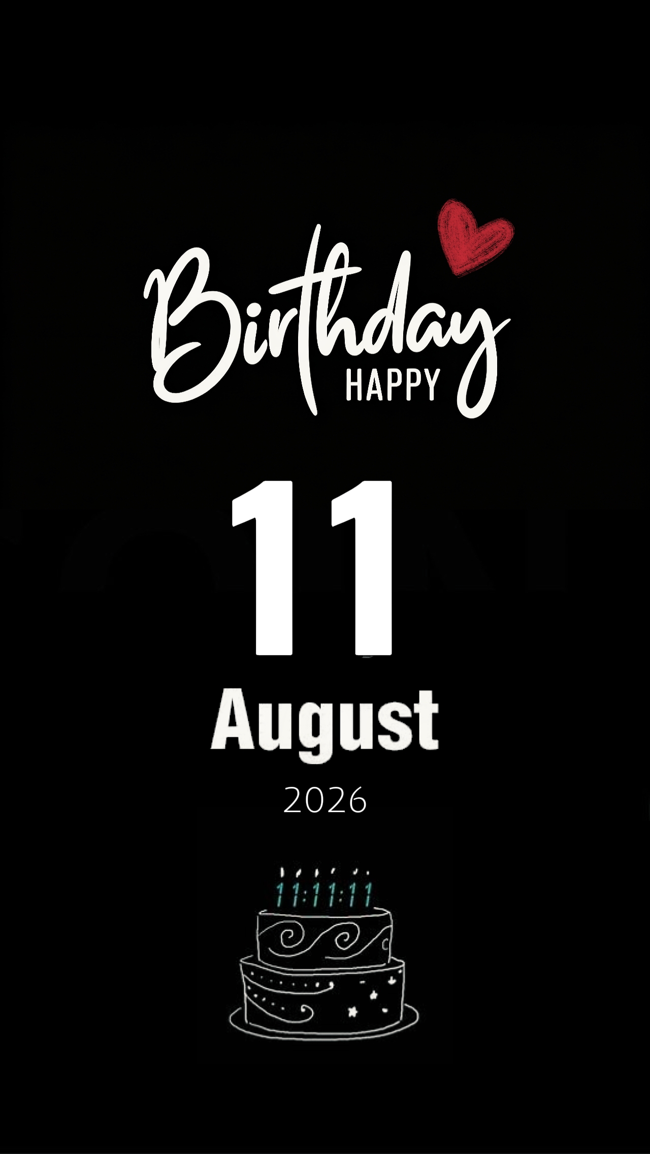 Birthday 11 August