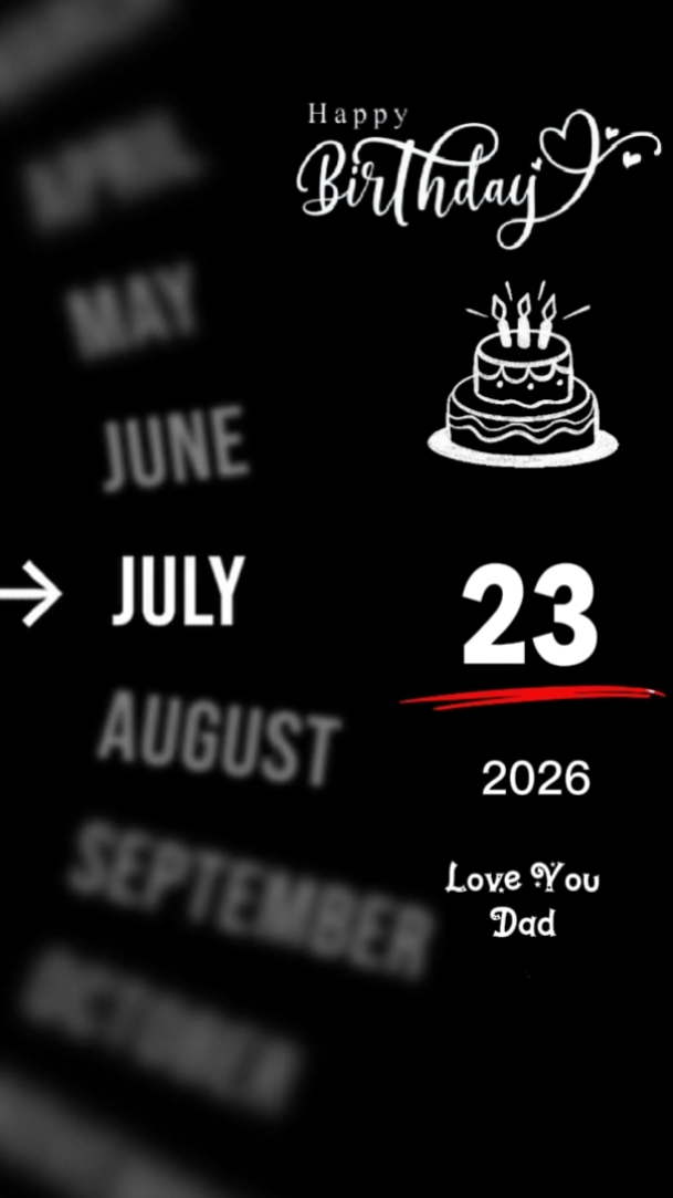 Joyeux anniversaire 23 JUILLET