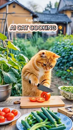 AI CAT COOKING 🥘