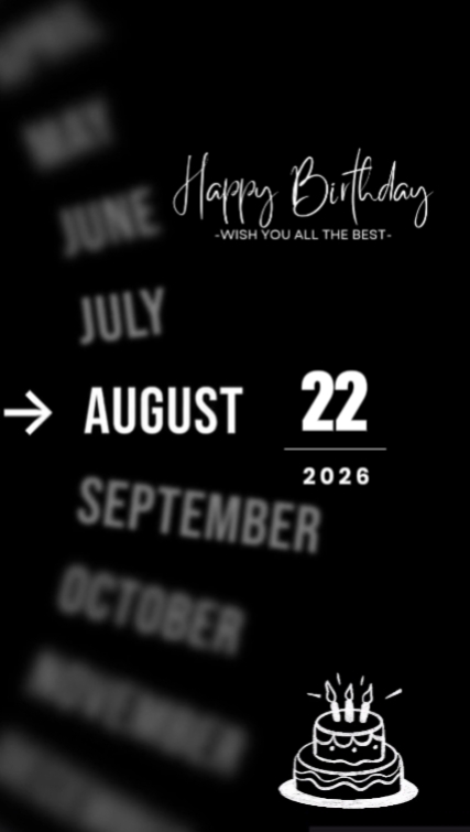 Hbd son 22 august 