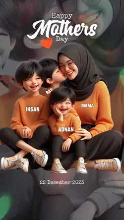 ibu 3anak cwok smua